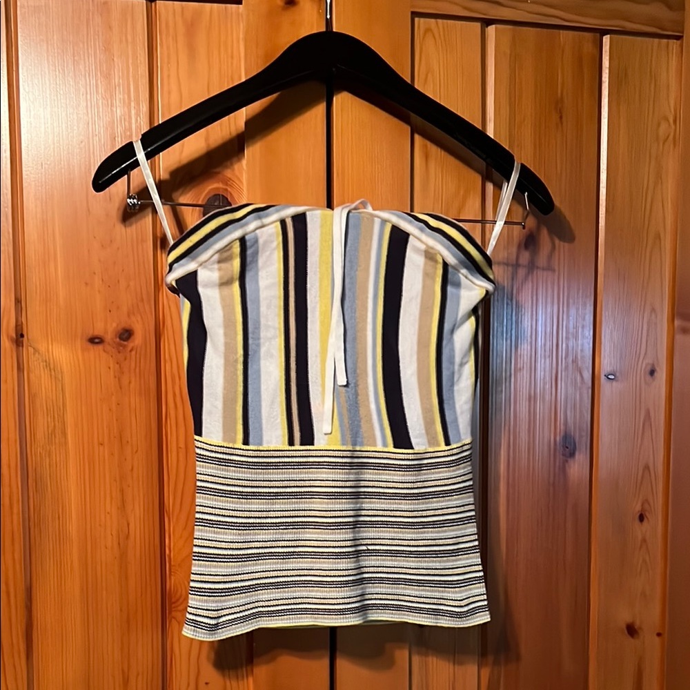 Striped Knitted Sleeveless Top